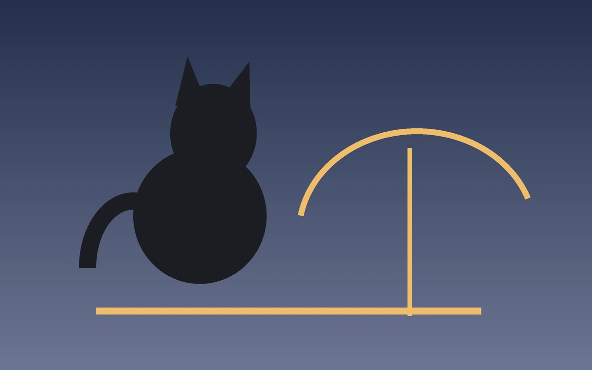Illustration éditoriale d’un chat avançant avec une démarche instable