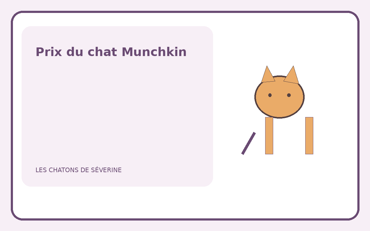Illustration d’un chat Munchkin aux pattes courtes